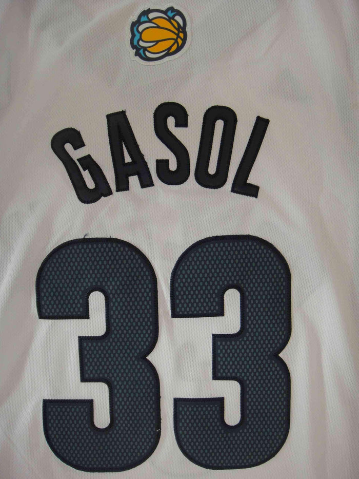 Men 33 Marc Gasol Jersey White Memphis Grizzlies Swingman
