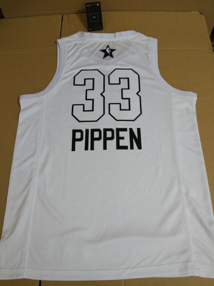 All Star Men 33 Scottie Pippen Jersey White Chicago Bulls Fanatics