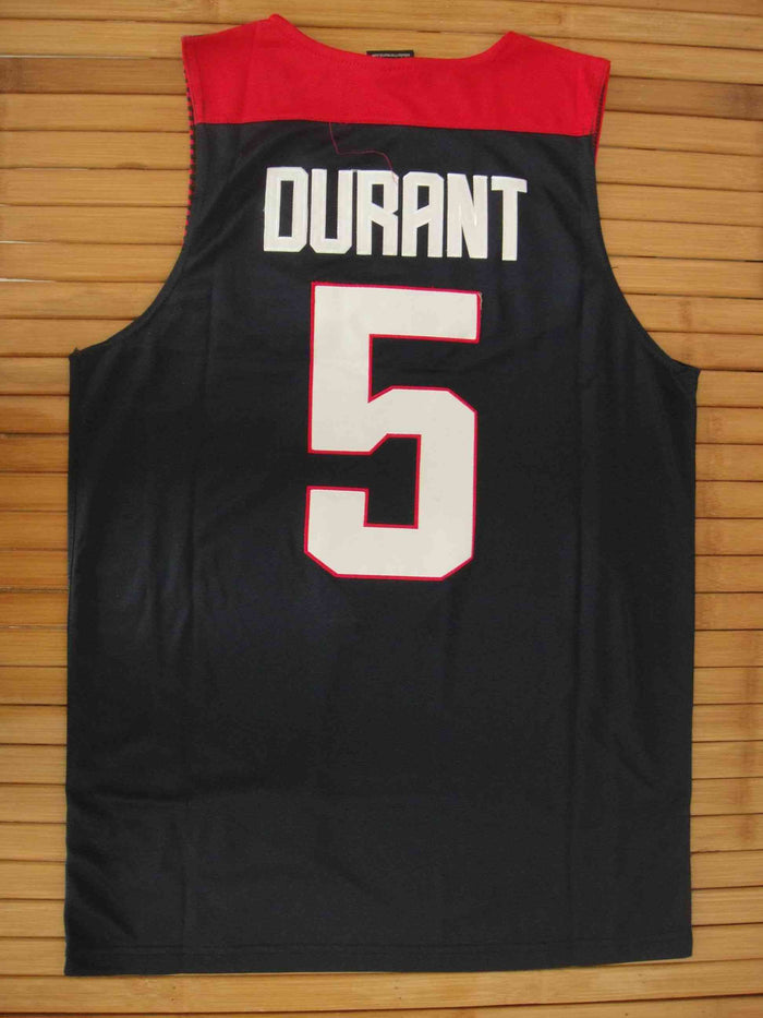 Men 5 Kevin Durant Jersey Black Team USA Swingman Fanatics