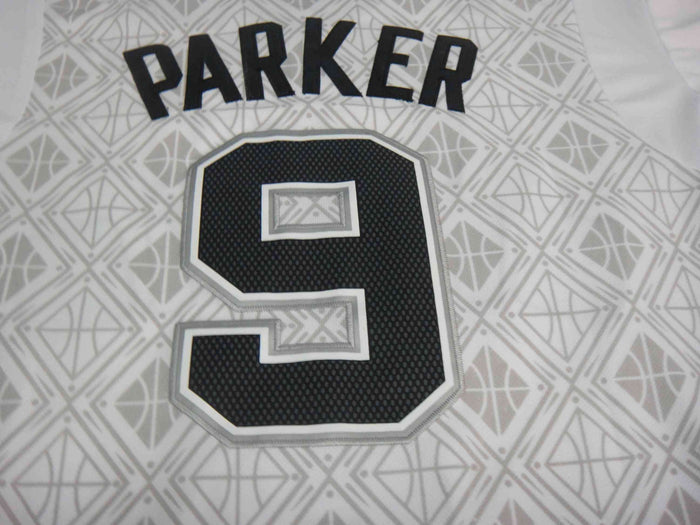 Men 9 Tony Parker Jersey Grey San Antonio Spurs Swingman Fanatics