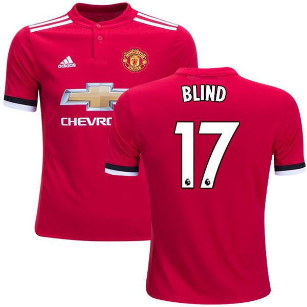 Men 17 Daley Blind Jersey Soccer Manchester United Jersey 2018
